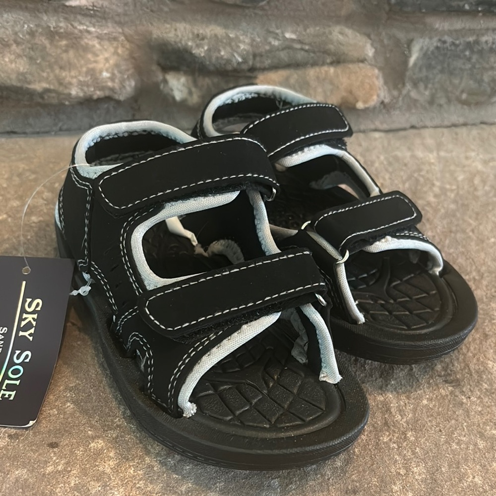 Black Kids Sandals